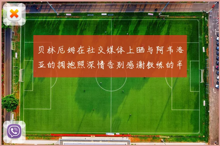 贝林厄姆在社交媒体上晒与阿韦洛亚的拥抱照深情告别感谢教练的辛勤付出